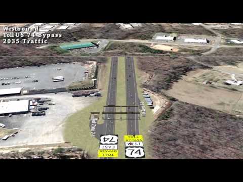 Monroe Connector/Bypass Project - Flyover Animation (Eastbound & Westbound)