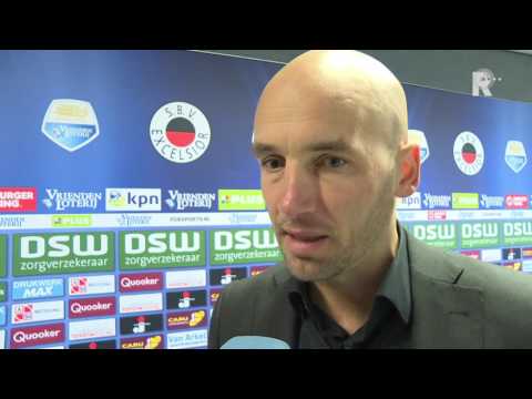 Mitchell van der Gaag na afloop van Excelsior - AZ