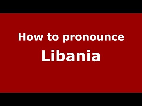 How to pronounce Libania (Brazilian Portuguese/Brazil)  - PronounceNames.com