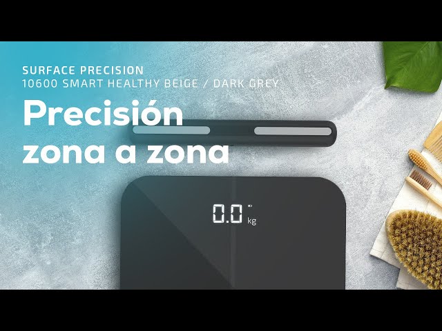 Bilancia intelligente Cecotec Surface Precision 10600 Smart Healthy Pro barra sensori bioimpedenza Bluetooth video