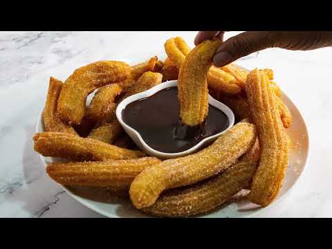 How to Make Churros with Cinnamon Sugar and Chocolate Dipping Sauce