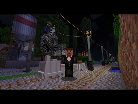 Train Time! Minecraft Railcraft Railway Build iLabs TNG pack
