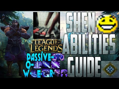 LOL Shen League Of Legends Shen Gameplay - Shen Guide! Shen Top Lane: Shen Abilities Guide Shen LOL