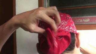 Bandana: How to fold and tie as headwear