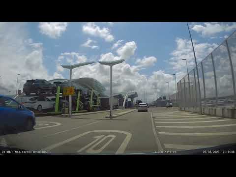 Santander Ferry Port, Spain - Exit from Port onto Motorway