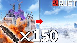 ロケット150発使って拠点を更地にした結果【RUST】