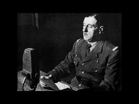 Déclaration du général De Gaulle le 8 mai 1945 sur Radio Londres