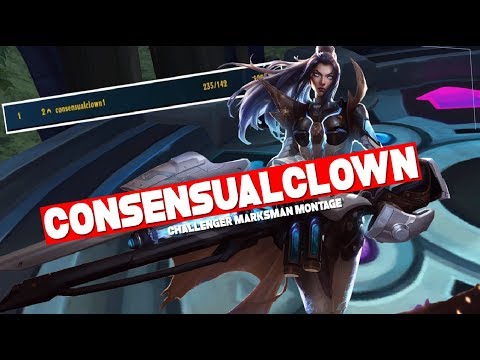 Consensual Clown - RANK#1 NA  / Challenger Marksman Montage (League of Legends)