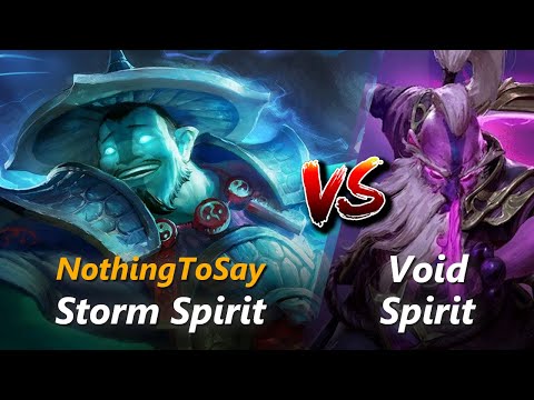 NothingToSay mid Storm Spirit vs Void Spirit | First 10 minutes