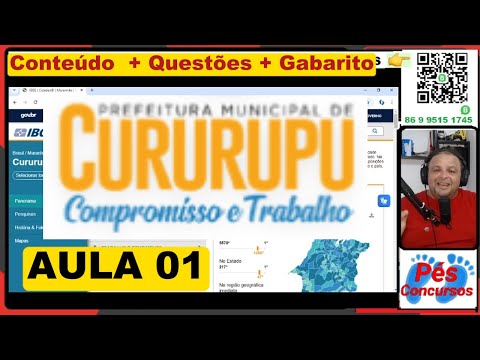 CURURUPU - MA - AULA 01 - CONHECIMENTOS SOBRE O MUNICÍPIO