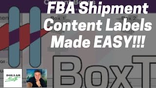 How To Make 2D Barcode Content Labels For Shipping to Amazon With BoxT! | Box Level Content 11/2016!