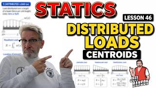 Statics: Lesson 46 - Distributed Loads Using Centroids
