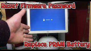 How To Reset The Firmware Password & Replace The PRAM Battery : Imac G4 Desktop ( Tutorial )