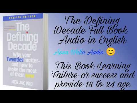 Full Audiobook The Defining Decade Write by Meg Jay  in English Book Audio @bhagirathaudiohubbook