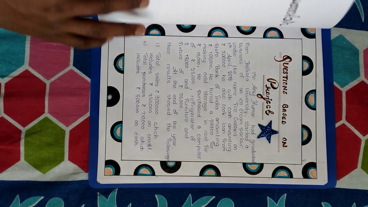 Accountancy project class 11 ...