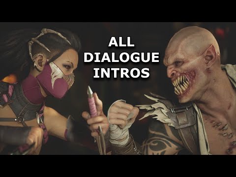 MK1 - Mileena VS Baraka - ALL Dialogue Intros