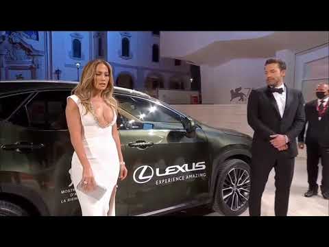 Jennifer Lopez and Ben Affleck Biennale Cinema 2021 The Last Duel (Georges Hobeika Dress) .