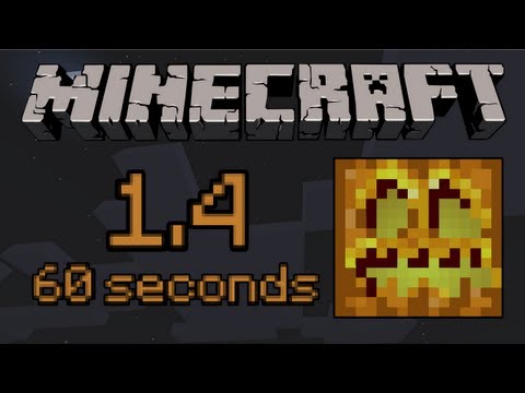 Minecraft 1.4 in 60 Seconds (Potions of invisibility, Anvils, Witches, The Wither)