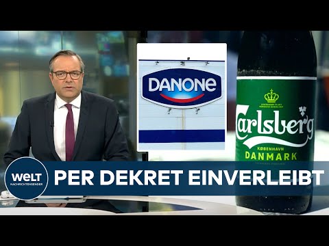 Video Thumbnail: PER PUTIN-DEKRET: Russland übernimmt Anteile von Danone und Carlsberg