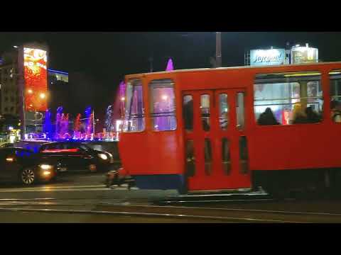 Slavija Roundabout a crossroads of Belgrade.