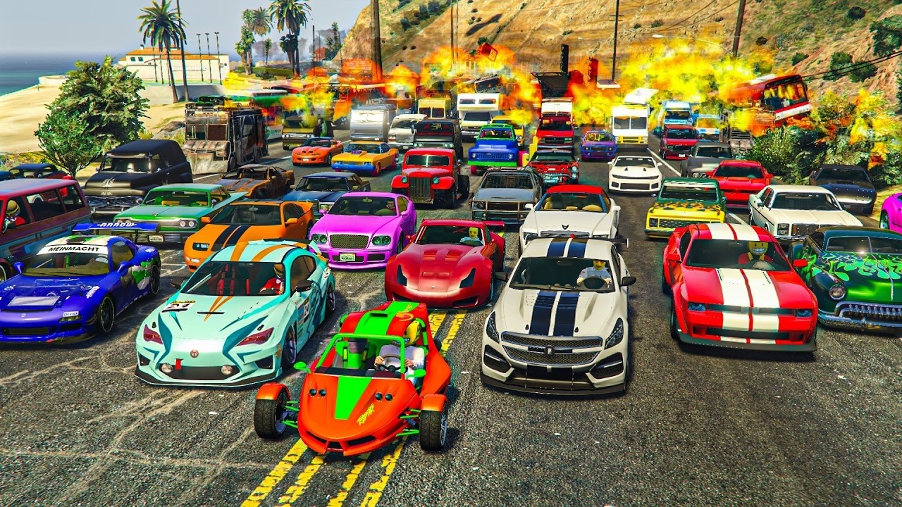 EL ÚLTIMO EXPLOTA CON COCHES ALEATORIOS! COCHES INFINITOS!! - GTA 5 ONLINE
