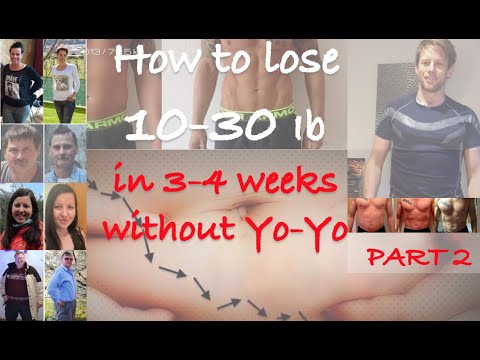 How to lose 10-30 pounds in 3-4 weeks without Yo-Yo PART 2