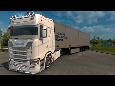 SCANIA S580 TUNING & SCANIA NEW GENERATION TRAILER 1.26 ETS2 (Euro Truck Simulator 2) Free Download