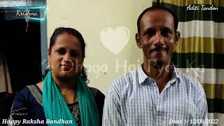 Happy Raksha Bandhan to my dear brothers (12 August 2022 - Aditi Tandon )