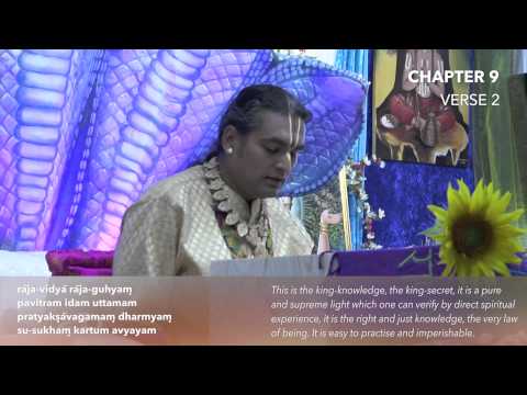 Shreemad Bhagavad Gita Verse 9.02 - Sri Swami Vishwananda