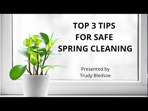 Top 3 Tips for Safe Spring Cleaning - Webinar by Trudy Bledsoe