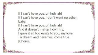 Linda Eder - If I Can't Have You From Saturday Night Fever Lyrics
