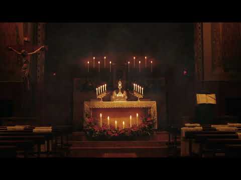 Peaceful Holy Hour in Cathedral - Eucharistic Adoration with Gregorian Chants Ambience (1 Hour)