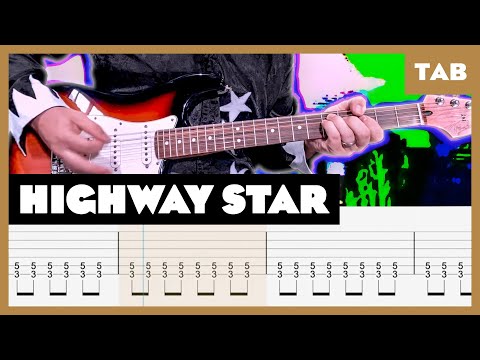 Deep Purple - Highway Star - Guitar Tab | Lesson | Cover | Tutorial
