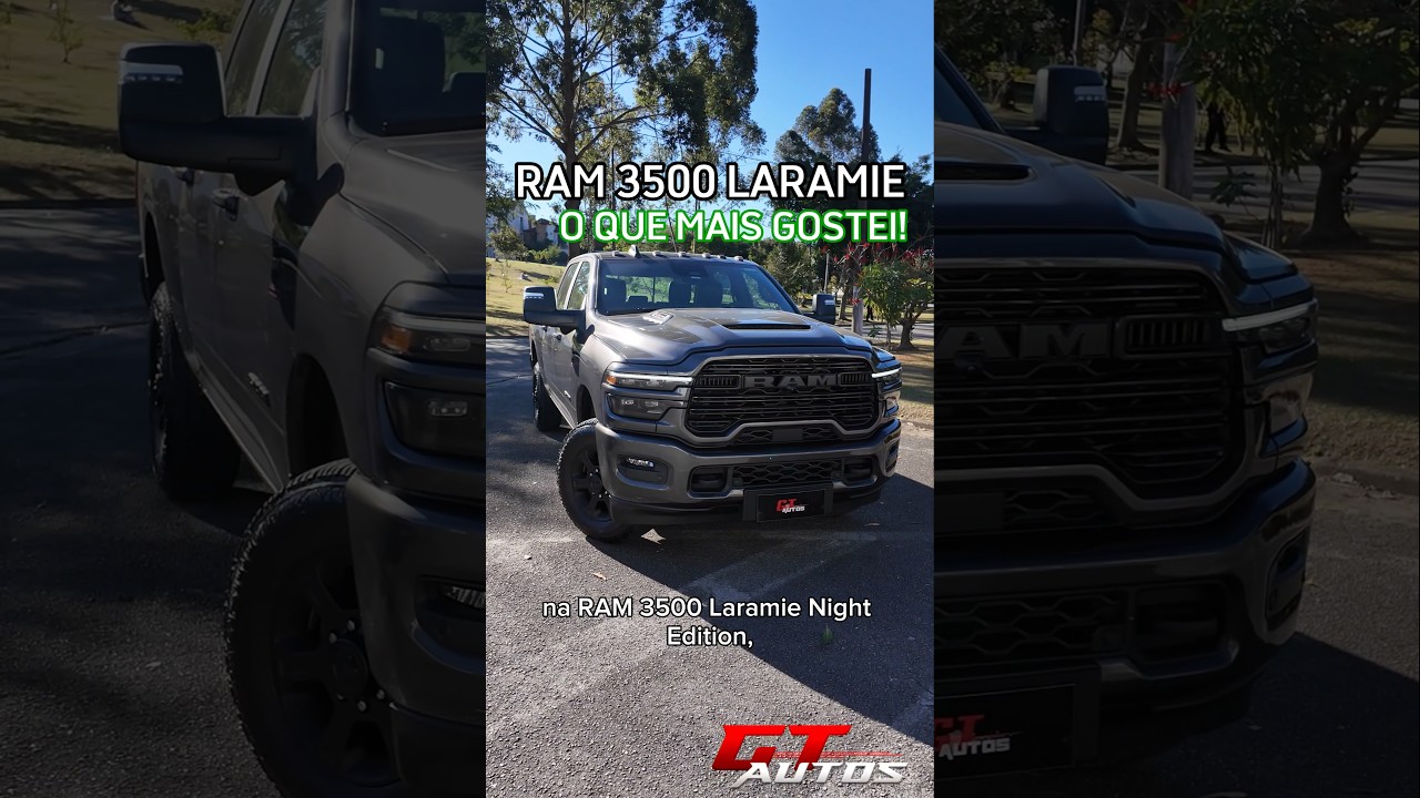 O que eu mais gostei na RAM 3500 Laramie Night Edition 2026! #shorts