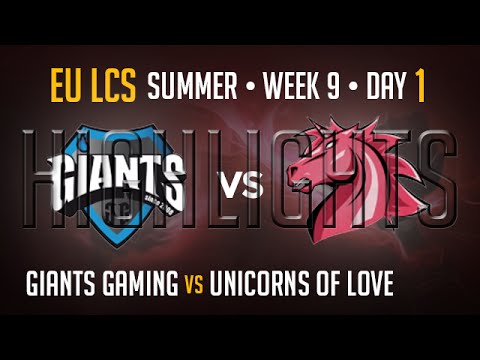 Giants vs Unicorns of Love HIGHLIGHTS | Week 9 Day 1 EU LCS Summer Split 2015 S5 | GIA vs UOL W9D1