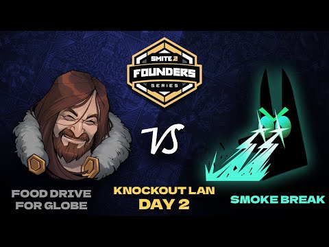 SMITE 2 Founder's Series - Knockout LAN Day 2 - Food Drive for Globe vs Smoke Break