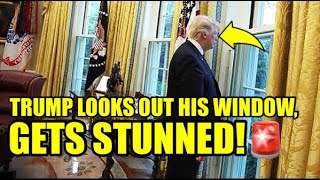 Trump Just Got A BRUTAL Surprise Outside His Window🚨!