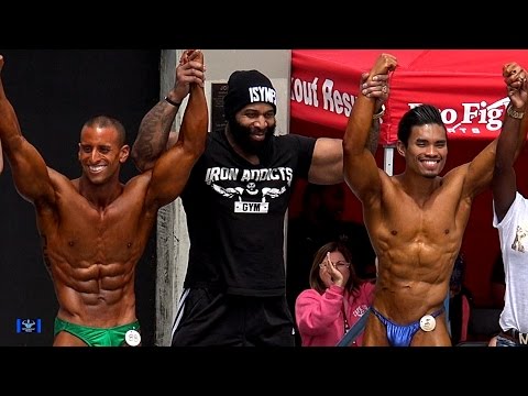 CT Fletcher Presents Winner Trophy at Muscle Beach - Memorial Day 2015
