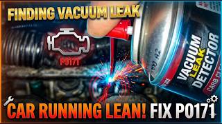 Fiding vacuum lean on Toyora or Scion p0171 lean code
