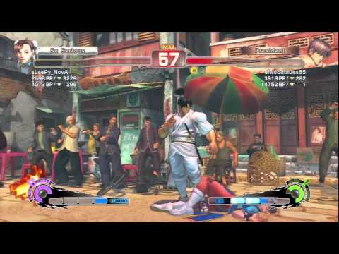 SSF4AE PSN Ranked  elwoodblues85 (Guy) vs. sLeePy_NovA (Chun Li)