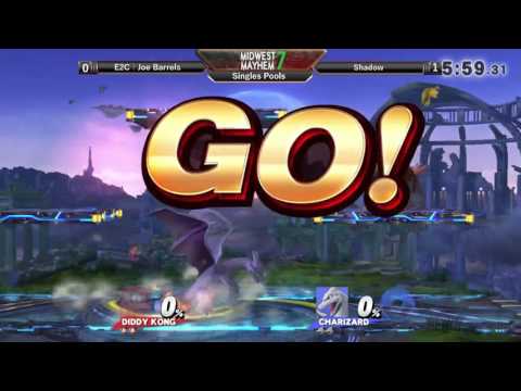 Midwest Mayhem 7 Singles Pools: E2C l Joe Barrels (Diddy Kong) vs. Shadow (Charizard)