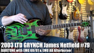Video thumbnail for LTD GRYNCH James Hetfield Metallica Signature G079 of 300 - on of the rarest LTD models out there by George V Guitars