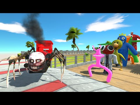 Choo Choo Charles OASIS DEATH RUN - Animal Revolt Battle Simulator