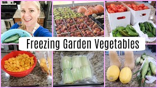 HOW TO FREEZE FRESH GARDEN VEGETABLES  | Save Time & Money