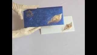 Floral Blue Wedding Invitation