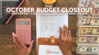 End of Month Budget Reset | Chatty Expense Breakdown + Cash Unstuffing & Condensing My Binders