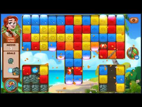 Lost Island Blast Adventure Level 1730 - NO BOOSTERS 🏝️ | SKILLGAMING ✔️