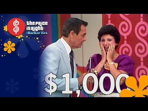 Contestant Wins $1,000 Bonus During Showcase Showdown - The Price Is Right 1982
