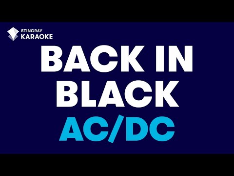 AC/DC - Back In Black (Karaoke With Lyrics)@StingrayKaraoke