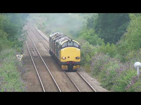 37610 37612 37607 37716 37419 Climbing away from Woodhouse Junction 23rd July 2025 0Z38 Barrow Hill
